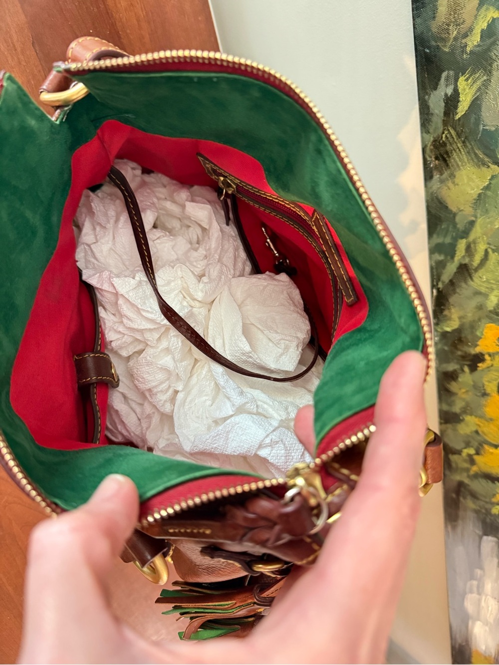 🤎 Dooney & Bourke OG Florentine Satchel // Chestnut 🤎 - Picture 10 of 16